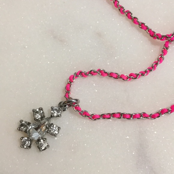 Ann Taylor Silver and Pink Necklace - Picture 2 of 5
